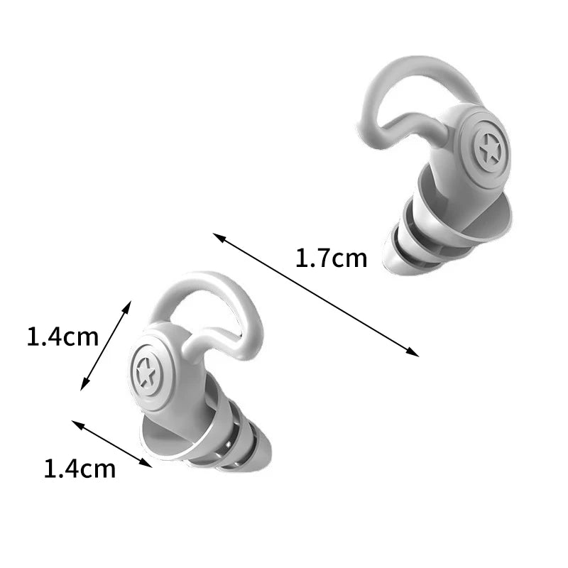 New Silicone Ear Plugs Sound Insulation for Student Soft anti Noise Sleeping Swim Waterproof Ear Plugs Noise Reduction Earplugs