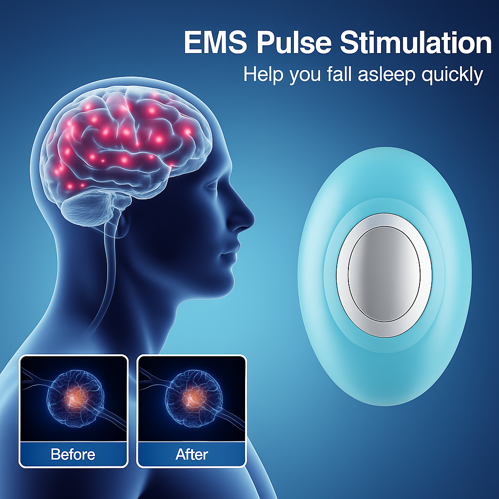 USB Handheld Sleep Aid Device with EMS Technology