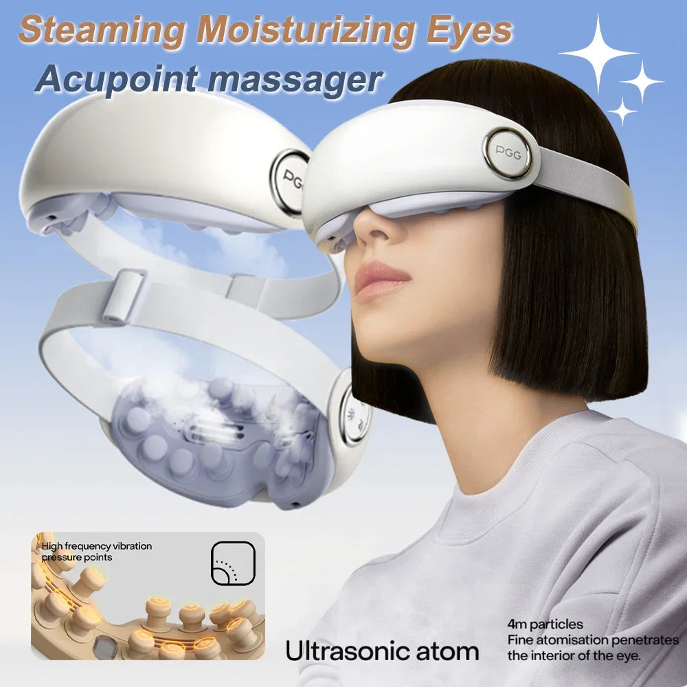 Steam Eye Massager Ultra Micron Atomization Eye Massager Multifunction Kneading Massage Eyes Hot Compress Relieve Eye Fatigue