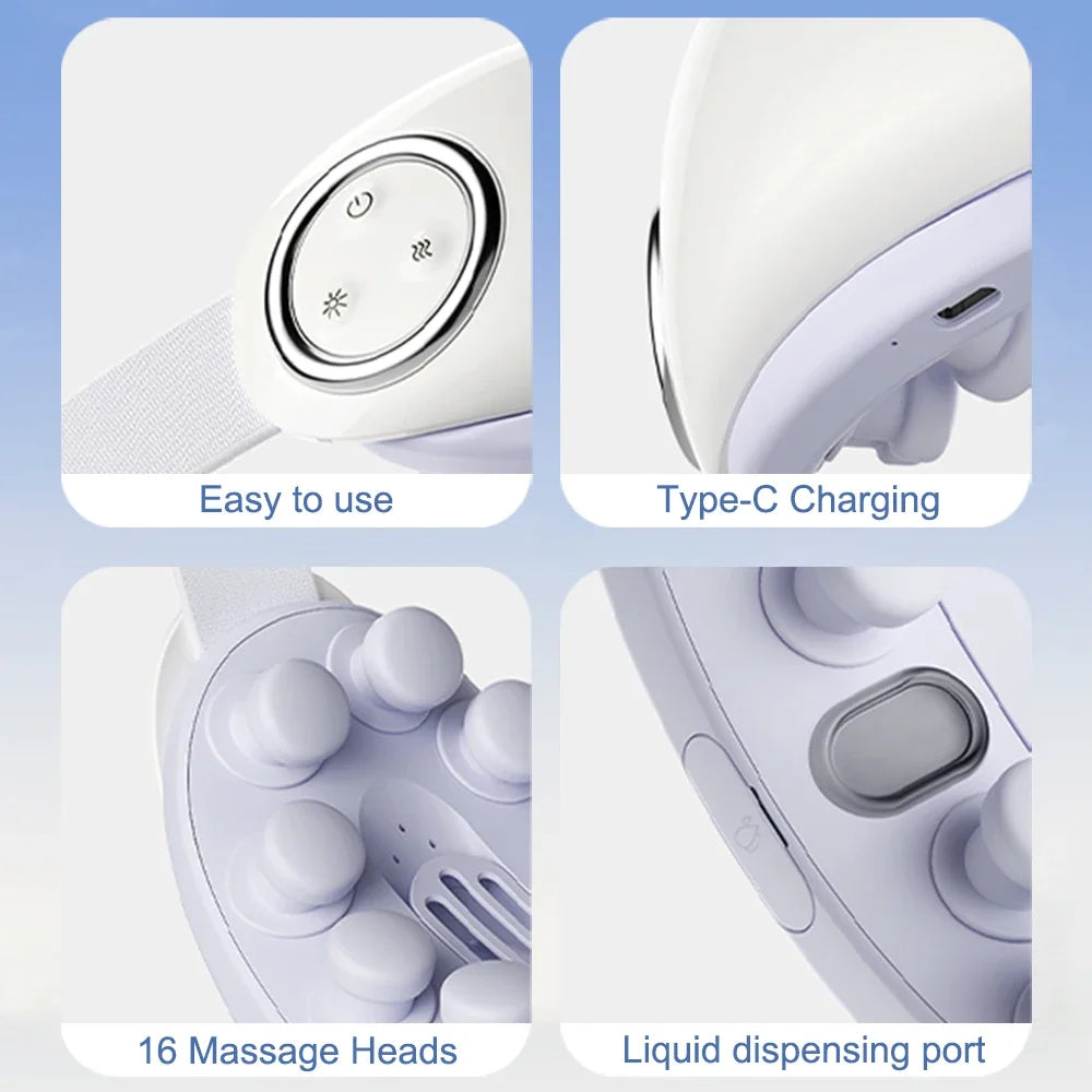 Steam Eye Massager Ultra Micron Atomization Eye Massager Multifunction Kneading Massage Eyes Hot Compress Relieve Eye Fatigue