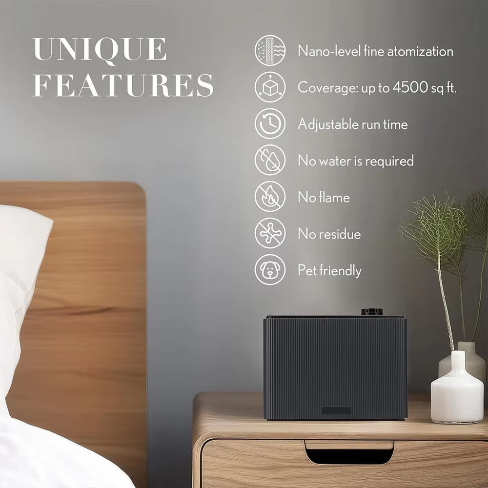 4000M³ Fragrance Diffuser Smart Timing Scent Air Machine for Home Hotel Spa HVAC Aroma Diffuser Electric Air Freshener